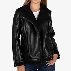 Kut from the Kloth Orla Vegan Leather Moto Jacket